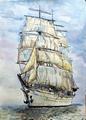 Gorch Fock auf gro�er Fahrt zum Kap Hoorn