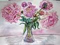 Pfingstrosen in Vase