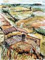 Bauernh�user in der Toscana