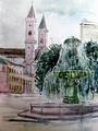 Brunnen an der Ludwig-Maximilians-Universit�t