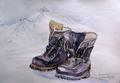 Bergschuhe von Bergsteigeridol Hermann Buhl