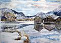 Fischerh�tten am Kochelsee - Schlehdorf